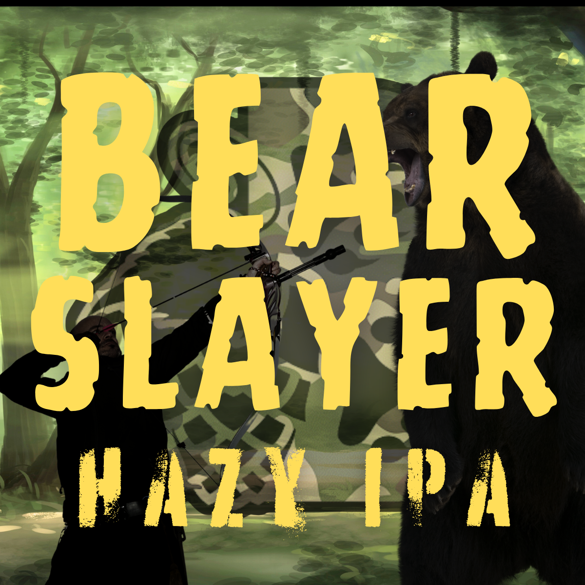 Bear Slayer Button Up Brewers Shirt