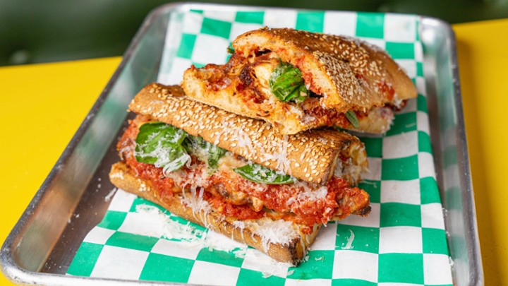 chicken parm hoagie.