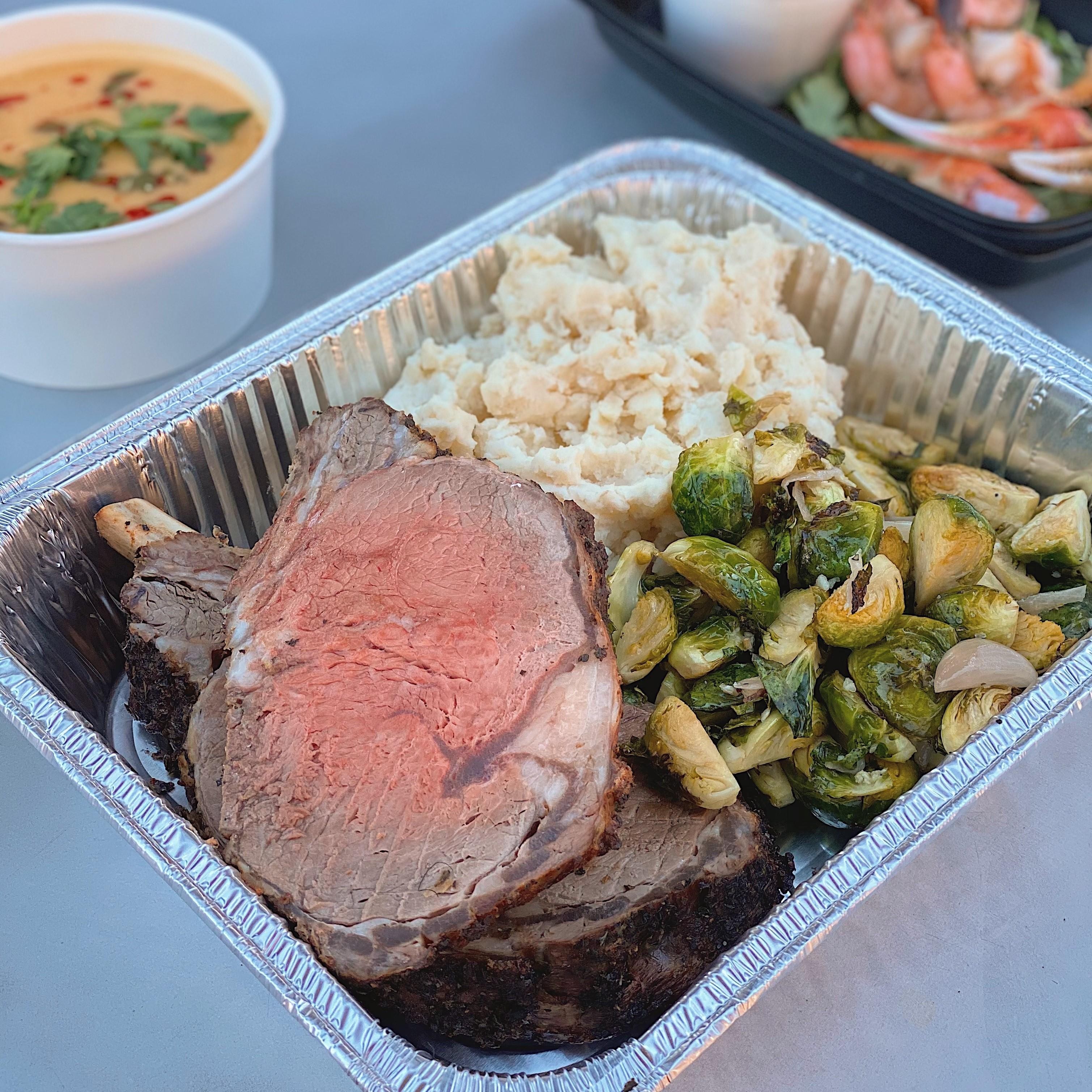 Roasted Prime Rib Dinner for TWO
