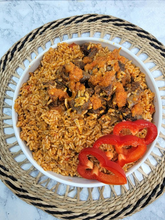 Asun Rice with goat meat
