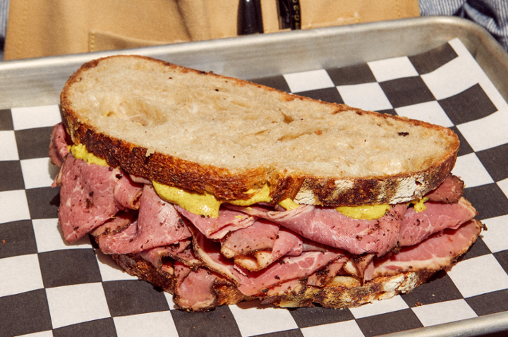 Hot Pastrami Sandwich