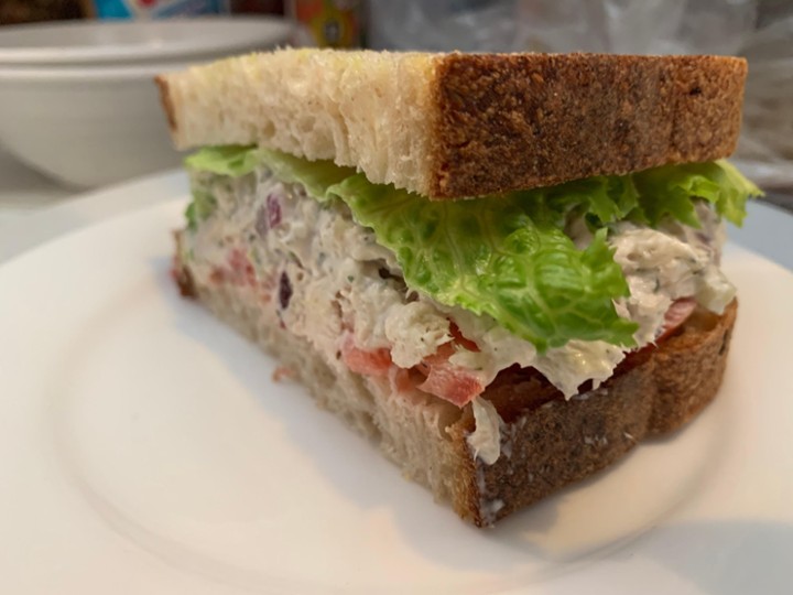 Cranberry Tarragon Chicken Salad Sandwich