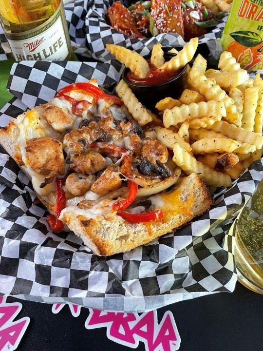 CHICKEN PHILLY + FRIES