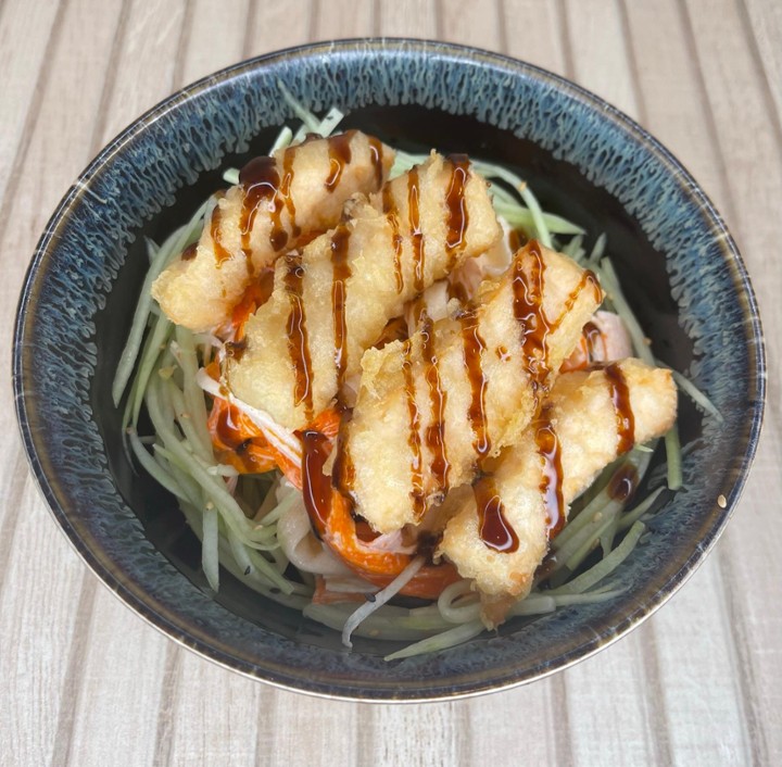 Salmon Tempura Salad