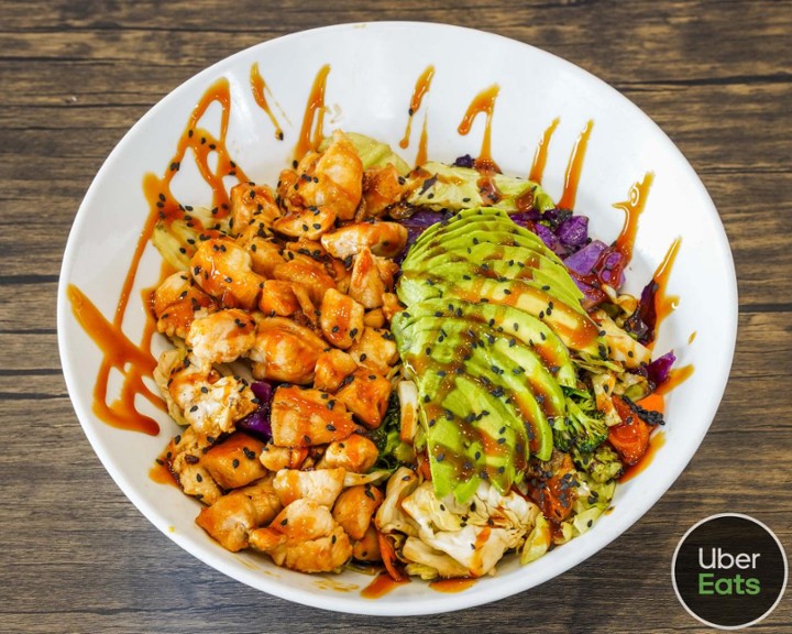 AVOCADO CHICKEN TERIYAKI BOWL