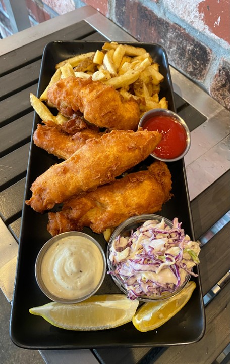 Ale Battered Fish and Chips