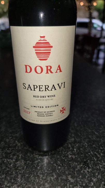 Dora. Saperavi, Limited Edition, bottle