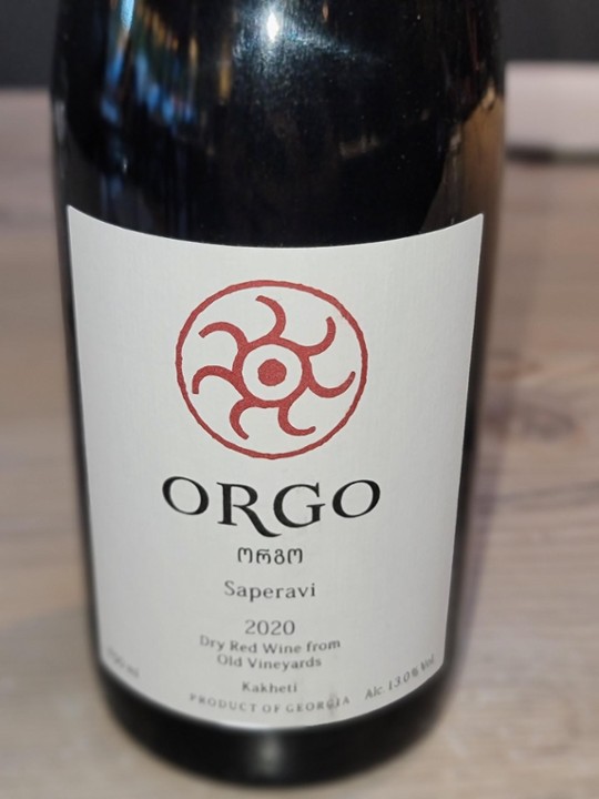 Orgo, Old Vinyard, 2021, bottle