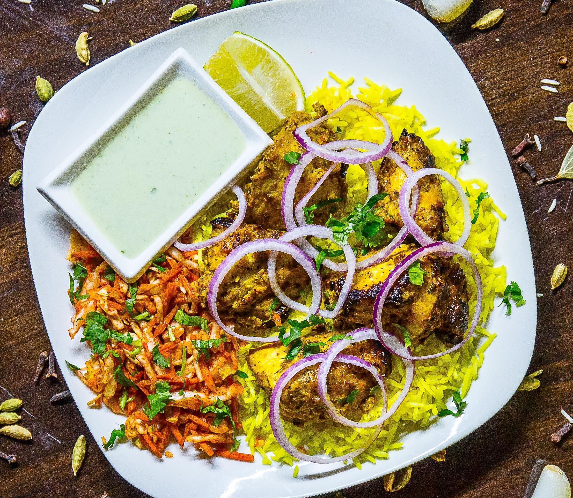 'Holic' Chicken Kabob With Rice