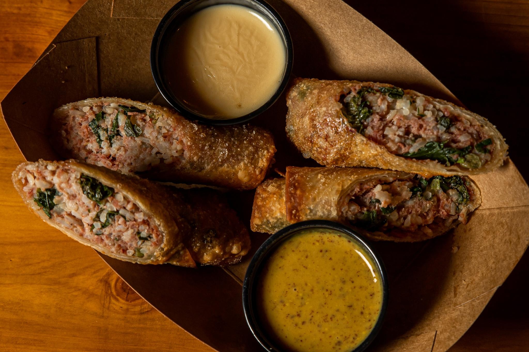 Feta and Herb Egg Rolls - West of the Loop