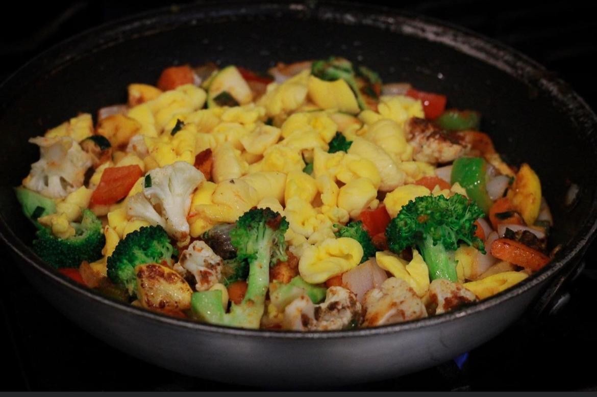 Ackee and Vegetables