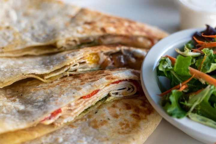 Roasted Chicken & Goat Cheese Quesadilla