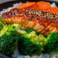 Salmon Teriyaki Glazed