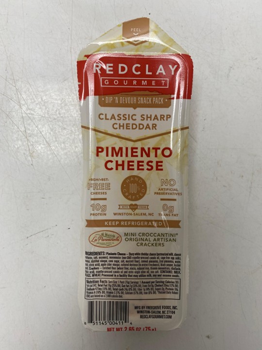 Red Clay Pimento Cheese Snack Pack- Classic