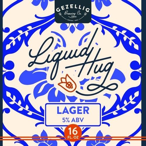 Gezellig Brewing Co. Liquid Hug Lager Can