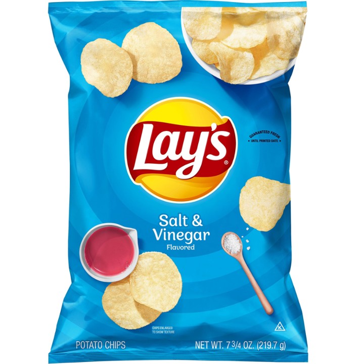 Lay S Potato Chips  Salt & Vinegar Flavor  7.75 Oz Bag