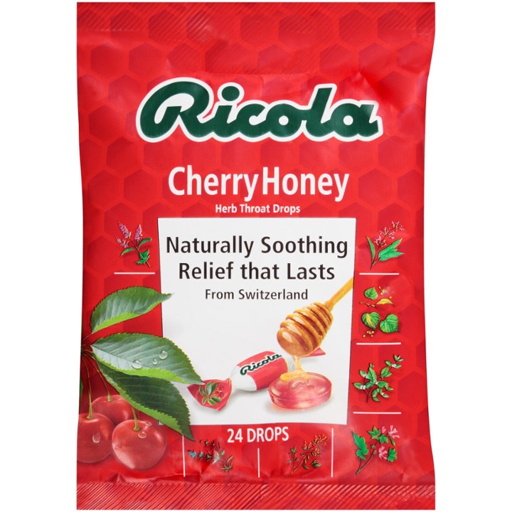 Ricola Throat Drops Cherry Honey 24 Drops by Ricola
