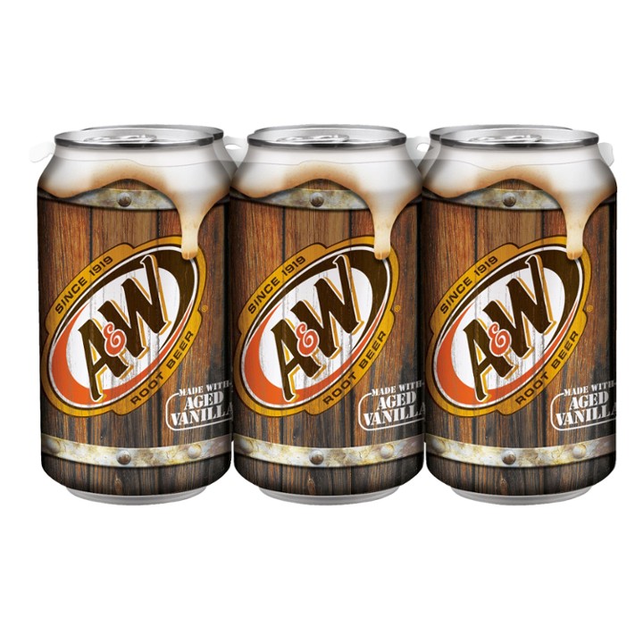 A&W Made with Aged Vanilla Root Beer, 12 Fl. Oz., 6 Count