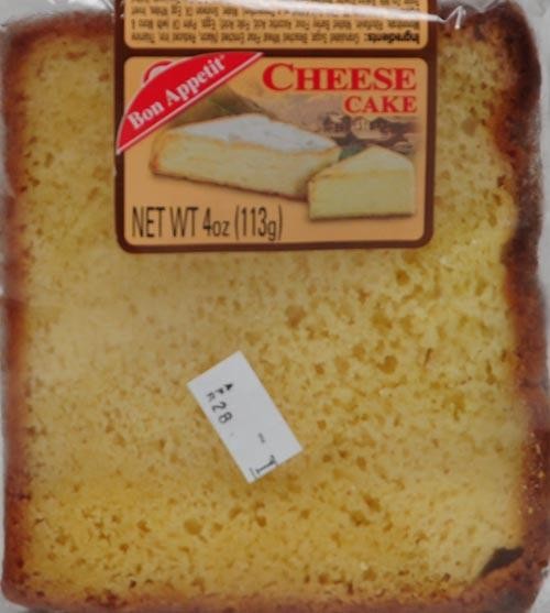 Bon Appetit Sliced Cheese Cake  4 Oz