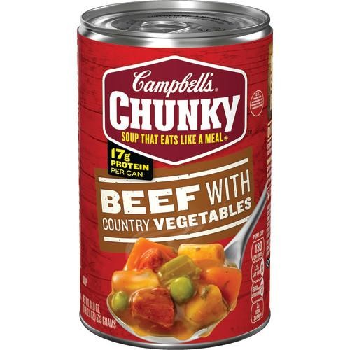 Campbell's Chunky Soup Beef with Country Vegetables - 18.8 Oz