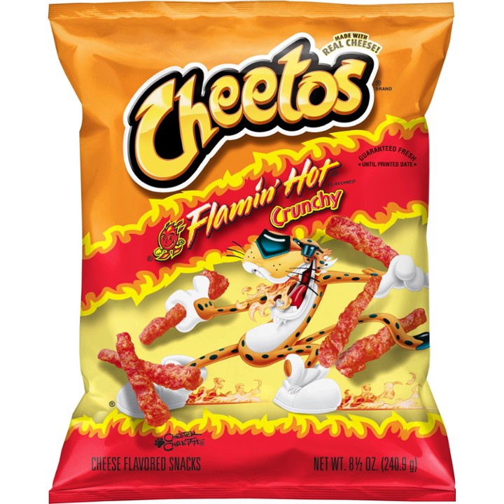 Cheetos Crunchy Flamin  Hot Cheese Flavored Snacks  8.5 Oz Bag