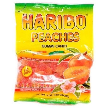 Haribo Peaches Gummy Candy - 5.0 Oz