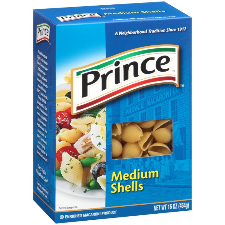 Prince, Enriched Macaroni Product, Medium Shells