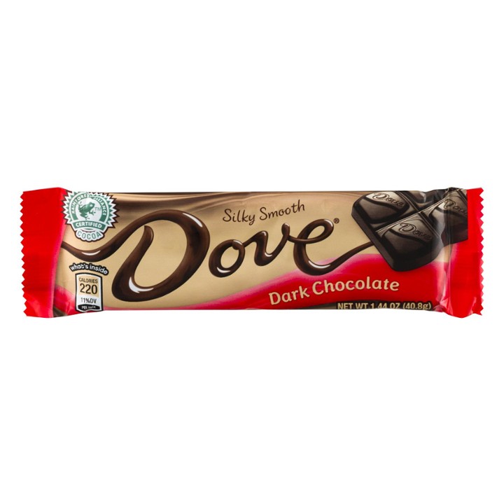 Dove Candy Dark Chocolate Bar  Full Size - 1.44 Oz Bar