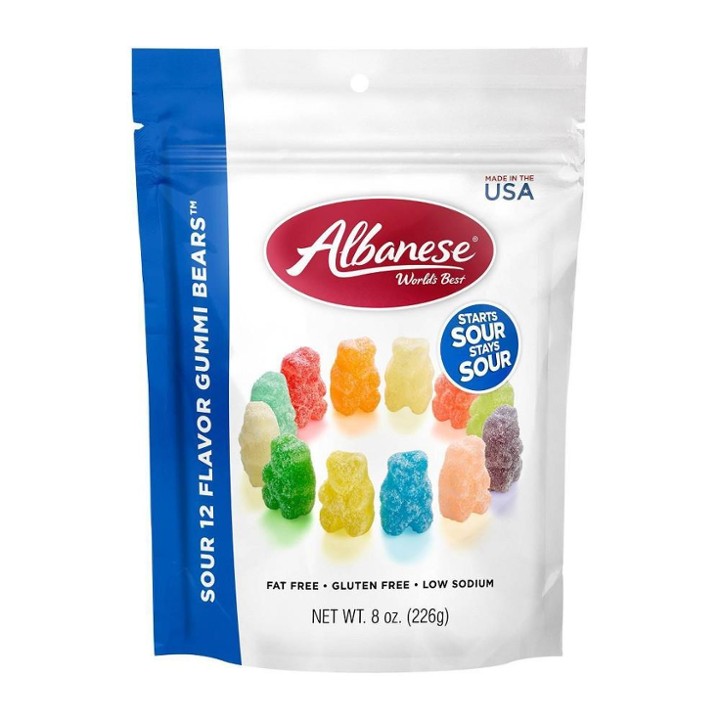 Albanese Sour Flavor Gummi Bears