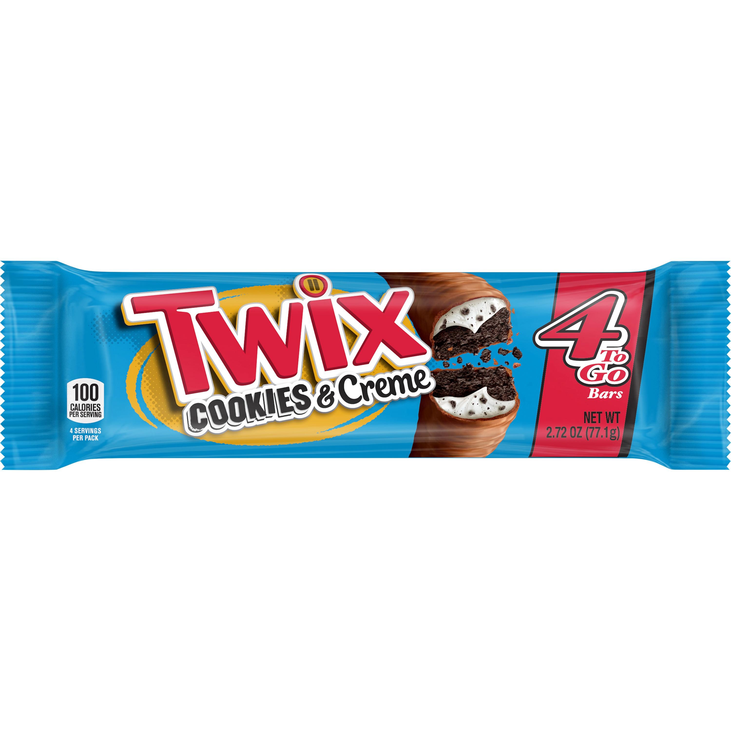 TWIX Cookies & Creme Chocolate Candy Bar, Share Size, 2.87 Oz - 2.895 Oz