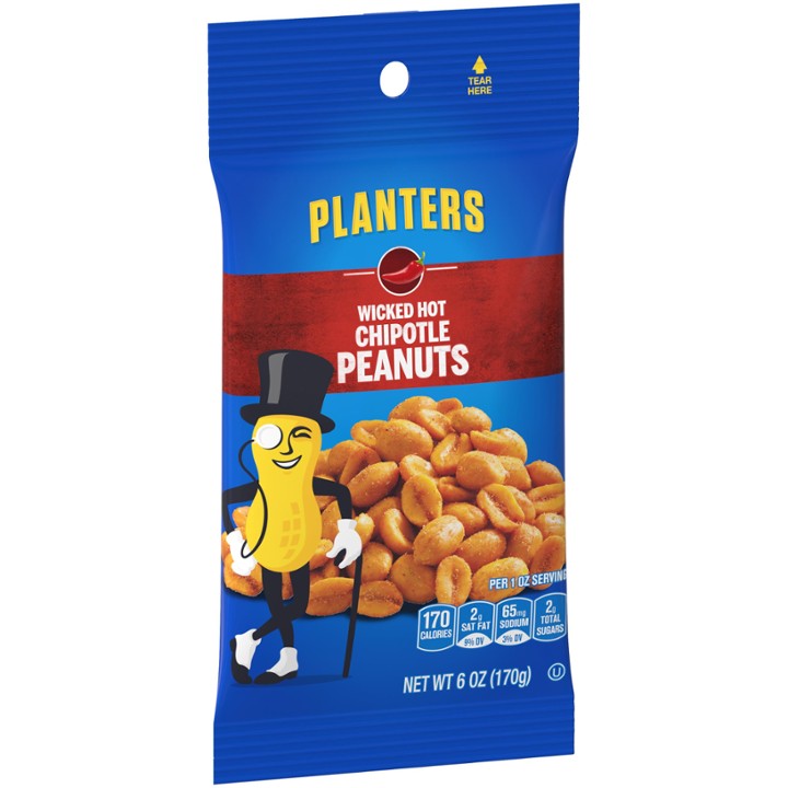 Planters Hot Chipotle Peanuts 6oz