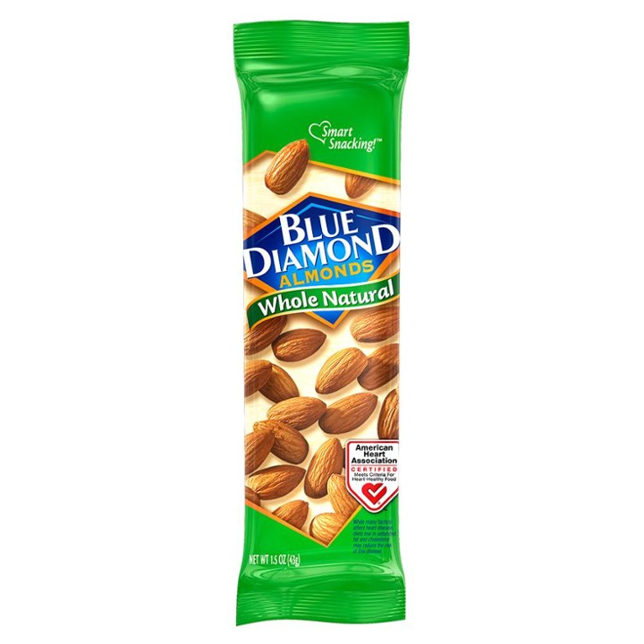 Almonds Unsalted Natural 1.5Oz