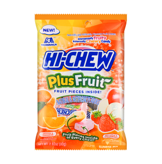 Morinaga Hi-Chew Plus Fruit Sunrise Mix  2.82 Oz