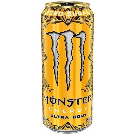 Monster Ultra Gold Energy Drink, 16 Oz