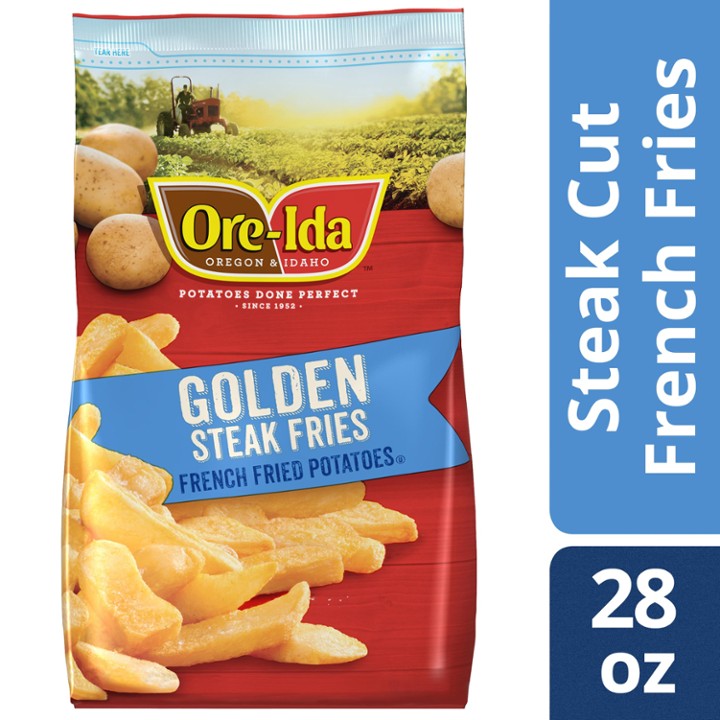 Ore-Ida Golden Steak French Fries Fried Potatoes, 28 Oz Bag