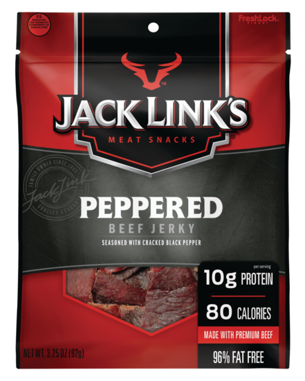 Jack Link S Beef Jerky  Peppered  3.25 Oz