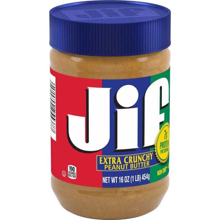 Jif Crunchy Peanut Butter Spread - 16.0 Oz