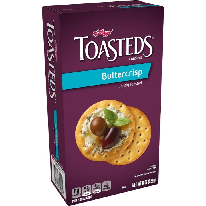 Toasteds Buttercrisp Crackers  8 Oz