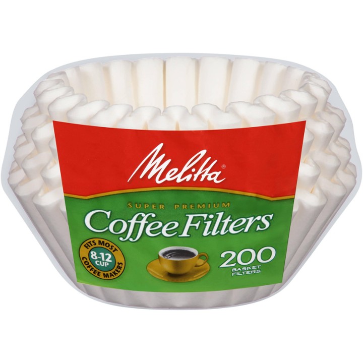 Melitta Basket Coffee Filters - 10-12 Cups White