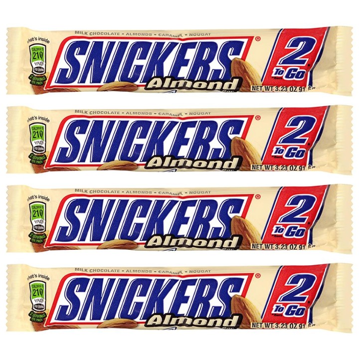 Snickers to Go Almond Candy Bar - 3.23 Oz