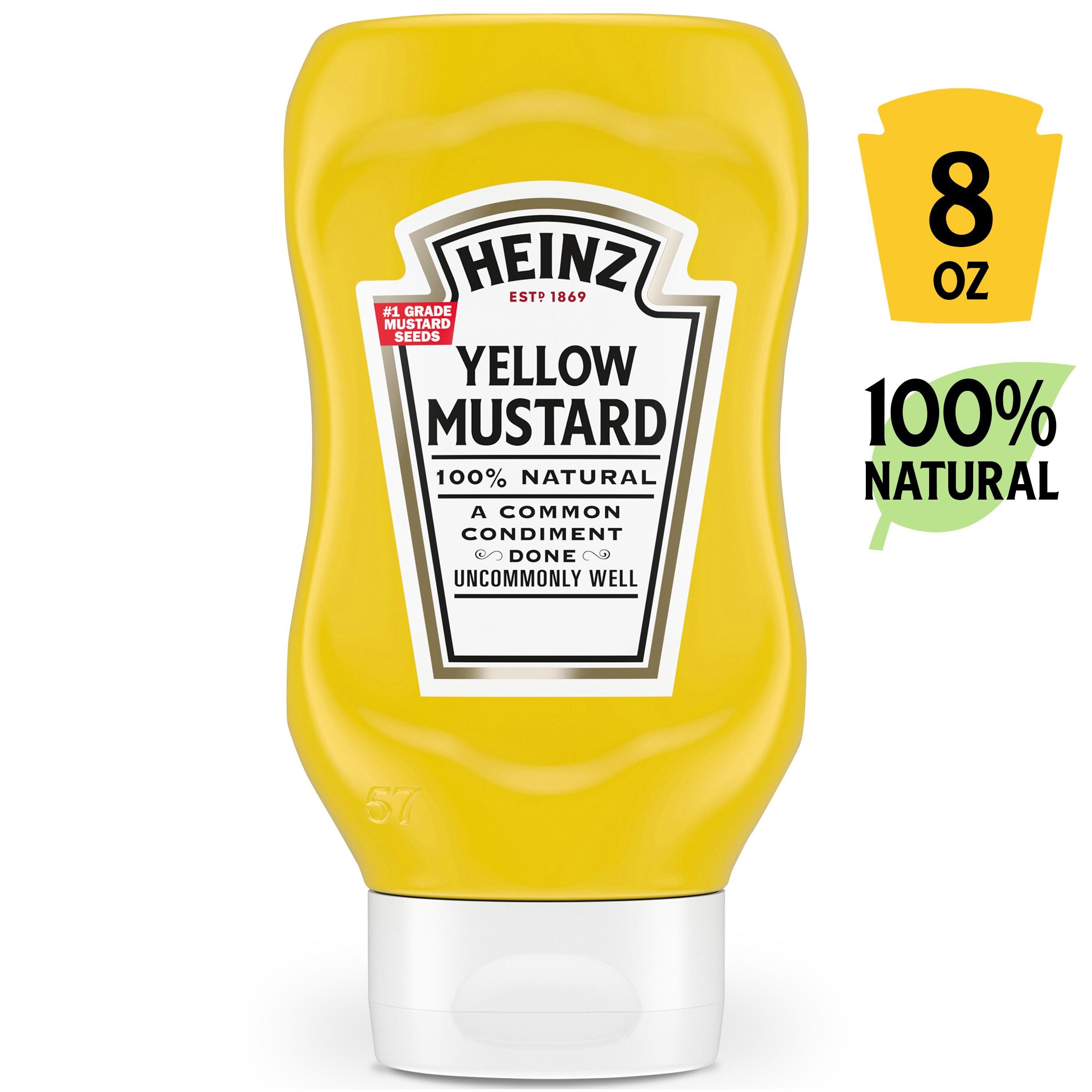 Heinz Yellow Mustard, 8 Oz Bottle