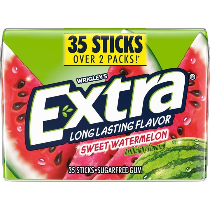 Extra Sweet Watermelon Sugar Free Chewing Gum Mega Pack, 35 Ct