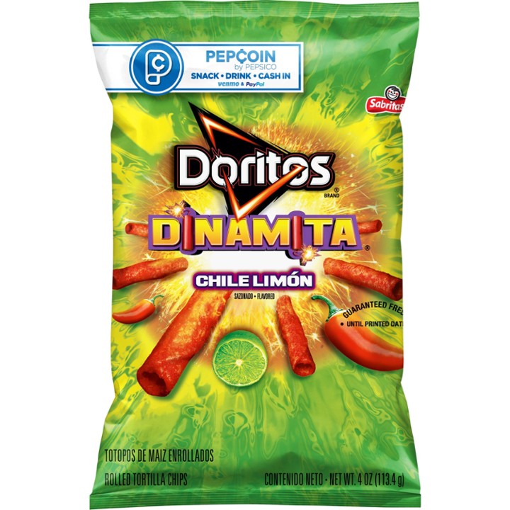 Doritos Dinamita Rolled Tortilla Chips Chile Limon - 4.0 OZ
