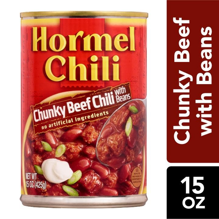 (4 Pack) Hormel Chili Chunky with Beans, 15 Ounce