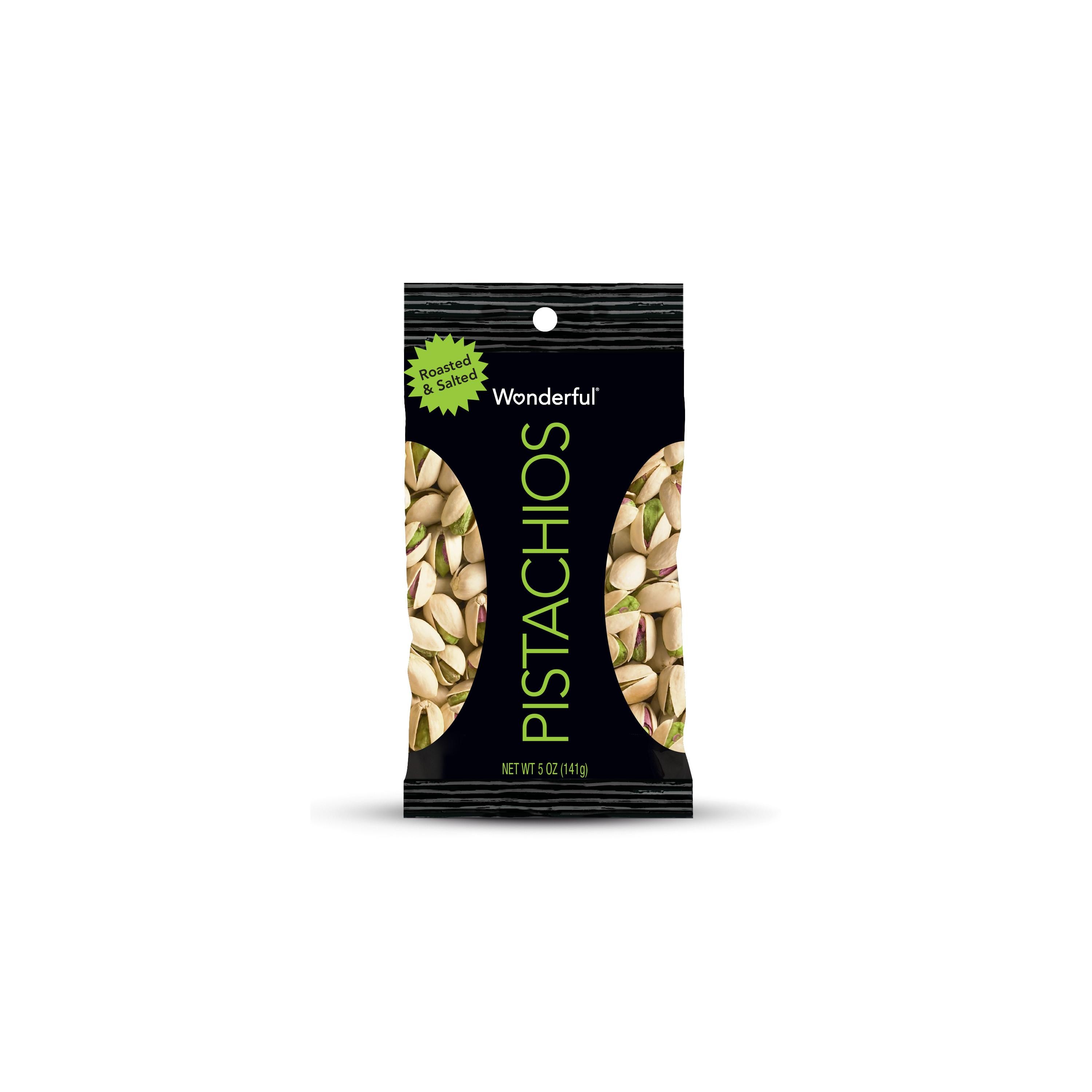 Paramount Farms PAR072142WTV Wonderful 5 Oz. Dry Roasted and Salted Pistachios (8 Packs/Box)