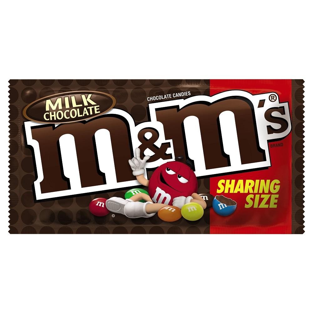 M&M's Milk Chocolate Candy Sharing Size - 3.14 Oz