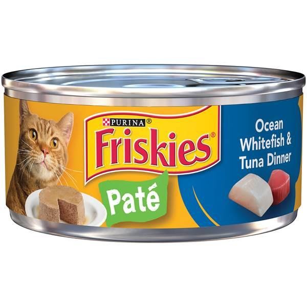 Purina Friskies Classic Pate, Ocean Whitefish & Tuna Dinner - 5.5 Oz
