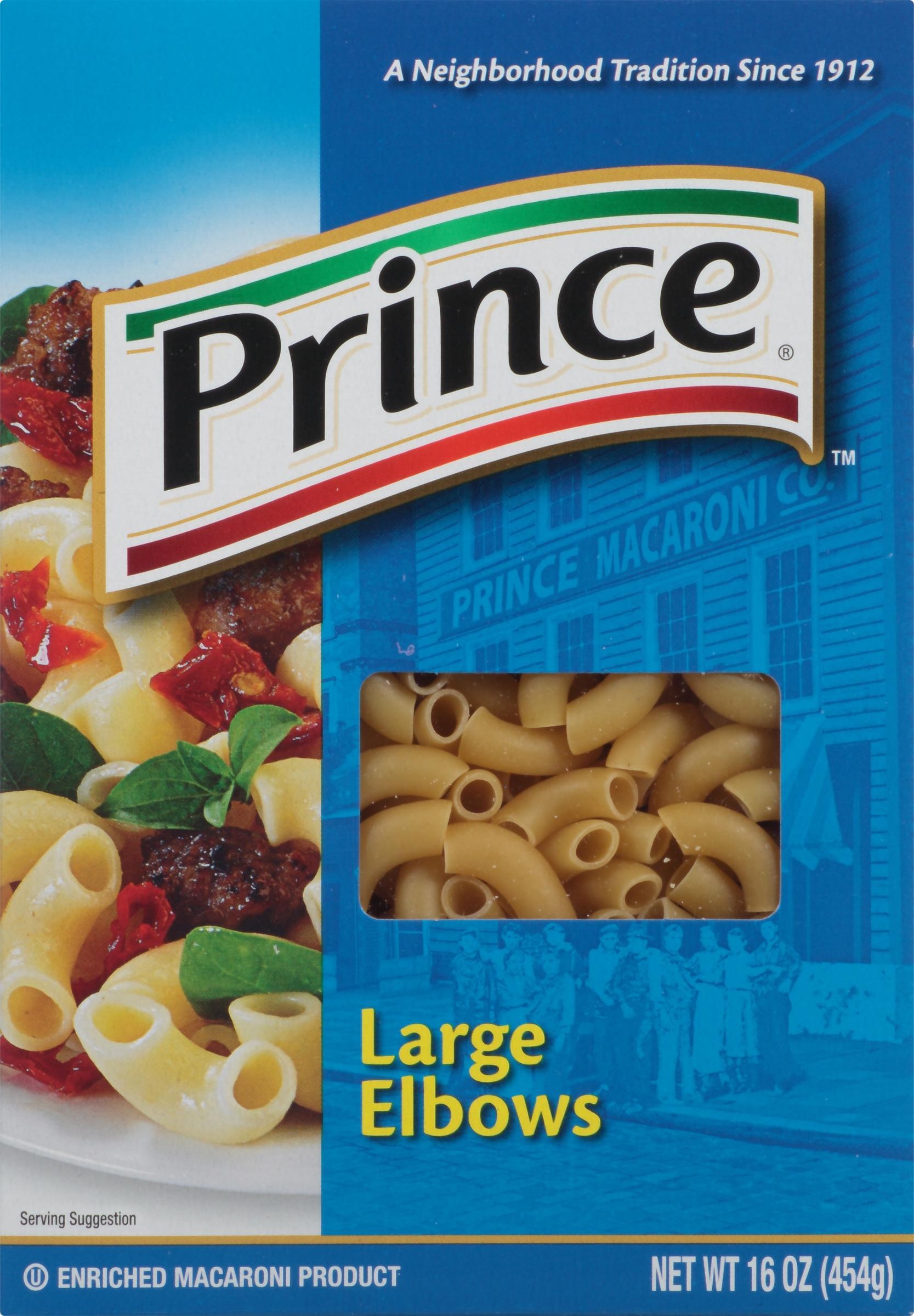 Prince, Enriched Macaroni Product, Large Elbows