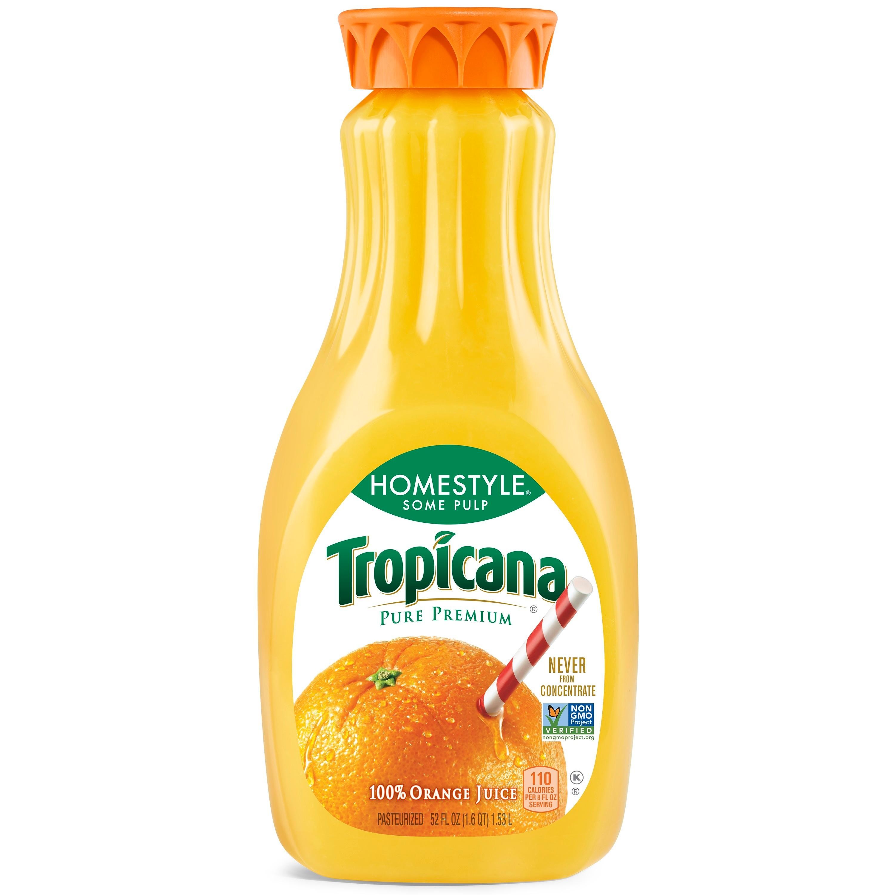 Tropicana Homestyle Orange Juice Some Pulp 52oz