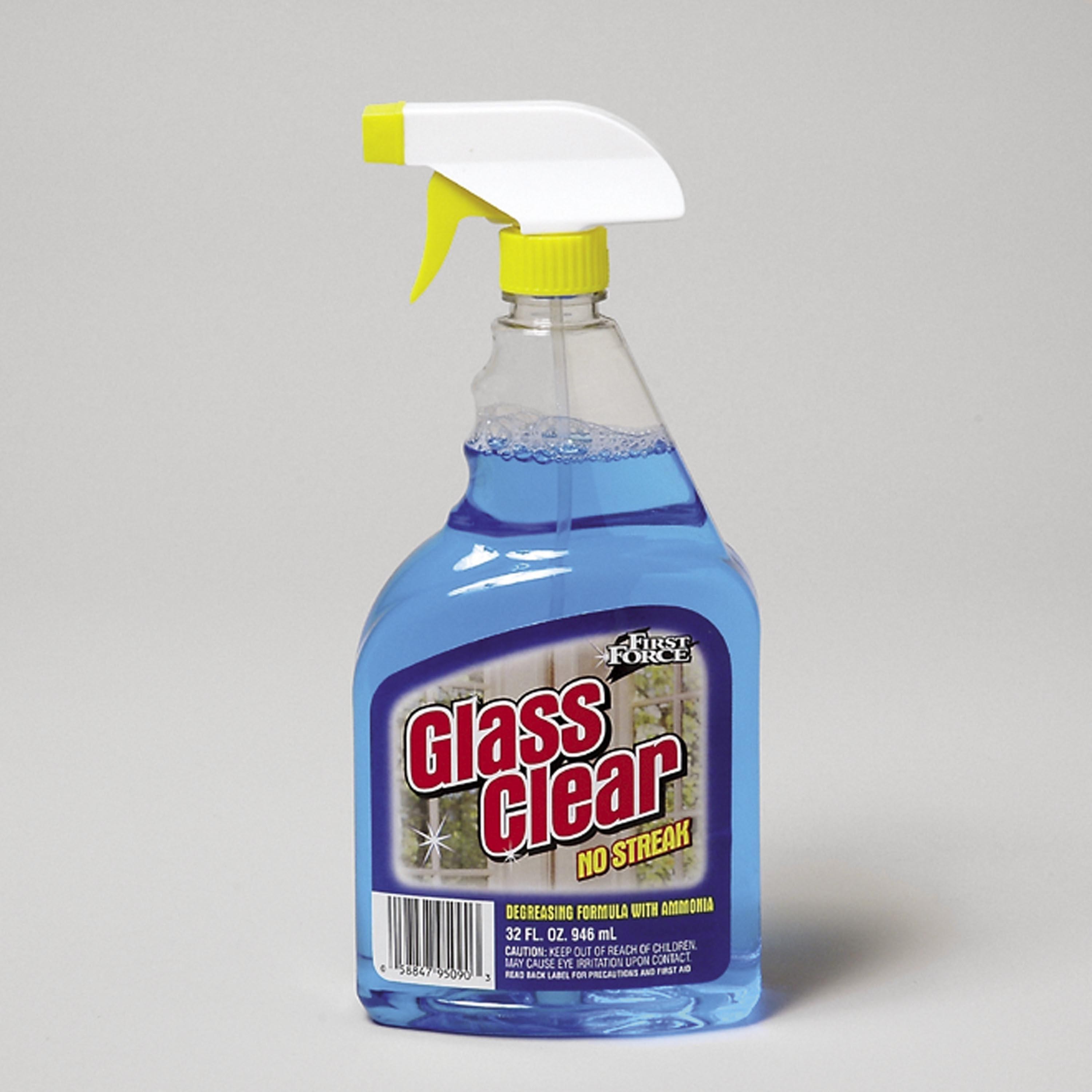 Glass Cleaner W/ammonia 32 Oz Blue